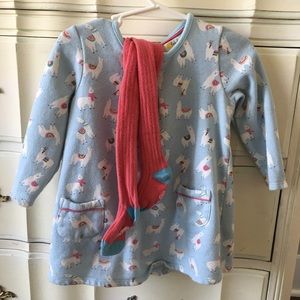 Mini Biden sweater dress and stockings